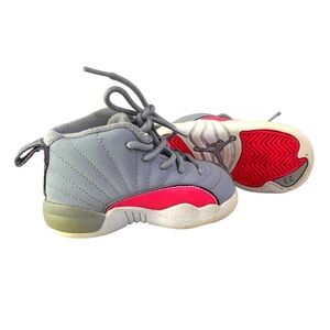 Nike Air Jordan 12 XII Retro Sneaker Pink Grey Toddler Baby Kid 6C 819666 060